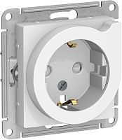 Розетка с заземлением без рамки Systeme Electric AtlasDesign 1-м. с выталкивателем белый картинка